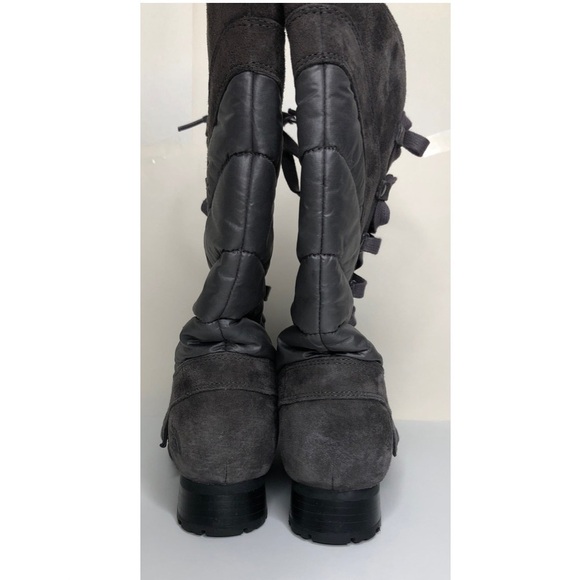 The North Face Zophia Lace Up Tall Boots Sz 8 Insulated Nubuck Waterproof - Picture 6 of 14